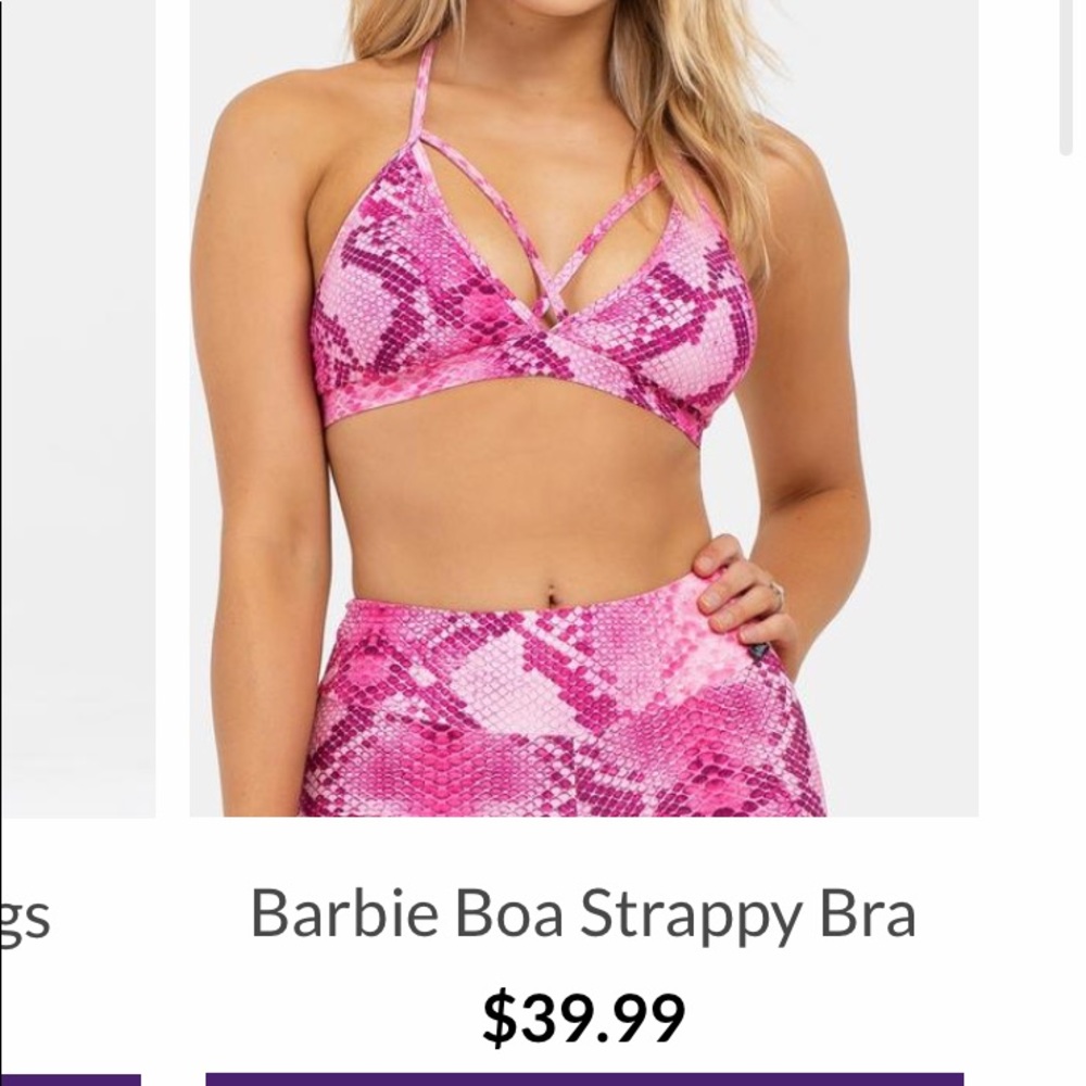 Lici Fit Barbie Boa Strappy Bra💕💕 M/L